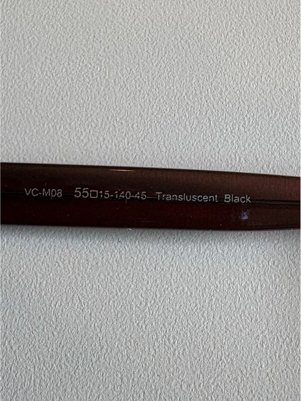 Vera Cruz VC-M08 Translucent Black Eyeglass Frames Only Palm Springs Aviator 55